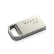 فلش مموری وریتی مدل V813 ظرفیت 64 گیگابایت، بدنه فلزی مقاوم در برابر گردوغبار و رطوبت، رابط USB 2، قابلیت اتصال به جاکلیدی و مقاوم در برابر شوک و لرزش