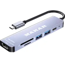هاب 6 پورت USB-C ماکار مدل MK-HDMI