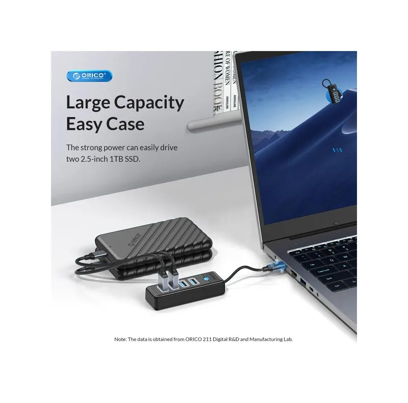 هاب 4 پورت USB 3.0 اوریکو مدل PW4U-C3-015