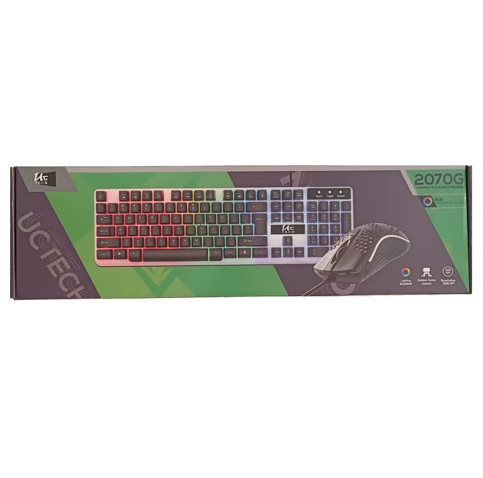 کیبورد و ماوس گیمینگ یوسیتک مدل 2070G