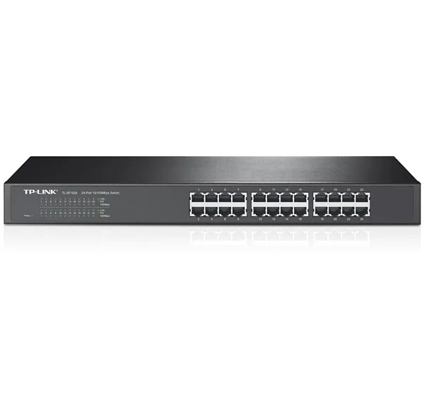 سوییچ 24 پورت مگابیتی و رکمونت تی پی-لینک مدل TL-SF1024