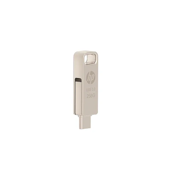فلش مموری 256 گیگابایت اچ‌پی مدل x206c با سرعت خواندن تا 100 مگابایت بر ثانیه و مقاومت در برابر ضربه