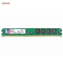 رم کامپیوتر کینگستون مدل ValueRAM DDR3 4 گیگابایت 1600 مگاهرتز تک کاناله U-DIMM با تایمینگ CL11 و ولتاژ کاری 1.5 ولت