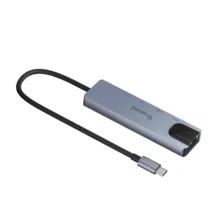 هاب 5 پورت Type-C به Type-C/HDMI/USB3.0/USB2.0/RG45 تراسمی مدل DS01-04