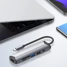 هاب 6 پورت USB-C الدینیو مدل DS-56H
