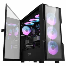 کیس کامپیوتر گیمینگ دارک فلش مدل DK431 Glass BK