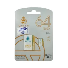 کارت حافظه Micro SD XC کوئین تک مدل Elite Pro A2 V30 کلاس 10 استاندارد UHS-I U3 سرعت 85MBps ظرفیت 64 گیگابایت به همراه آداپتور SD