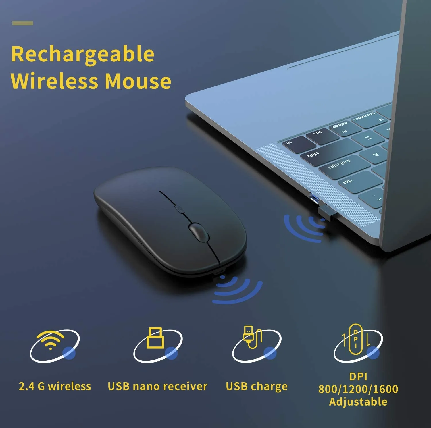 ماوس بی سیم مدل Ultra Slim silent click
