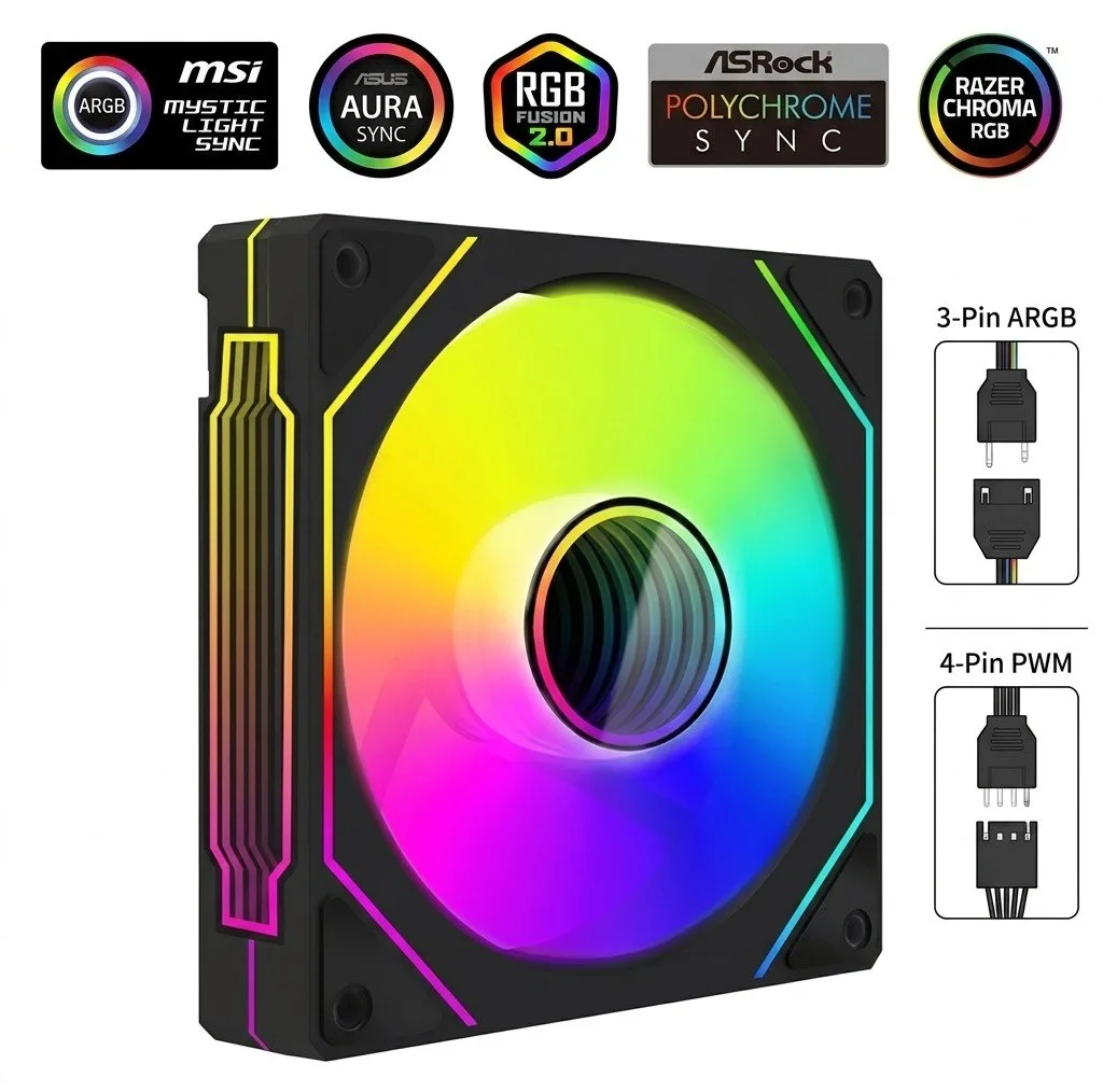 فن کیس نیترو مدل INFINITY-ARGB-PWM