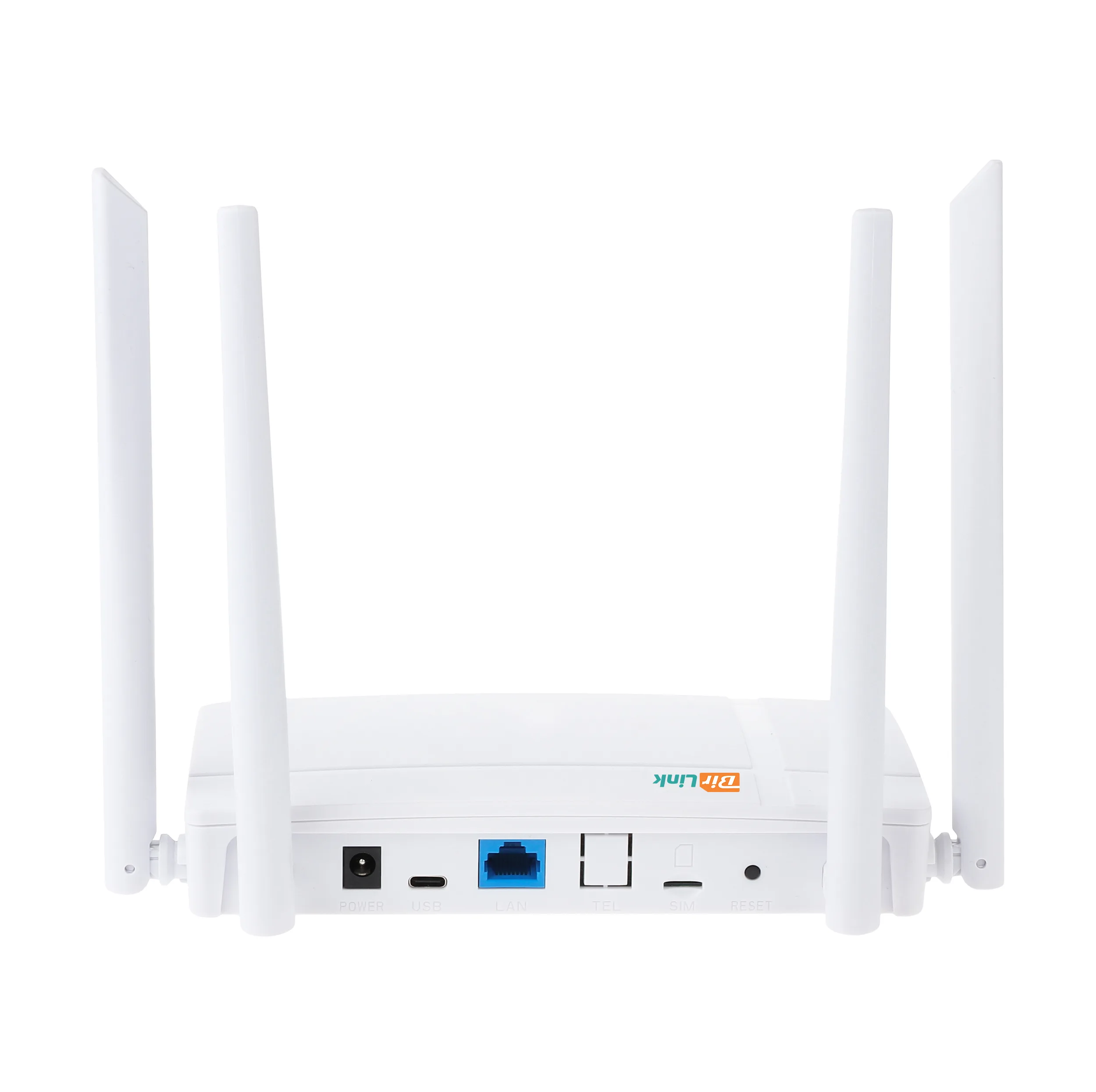 مودم روتر سیمکارتی بیسیم 4G LTE بیرلینک مدل WL422 با فناوری Wi-Fi 6، سرعت دانلود 150Mbps، پورت LAN و USB Type-C، 4 آنتن 5dBi، پشتیبانی از SMS و قفل باند