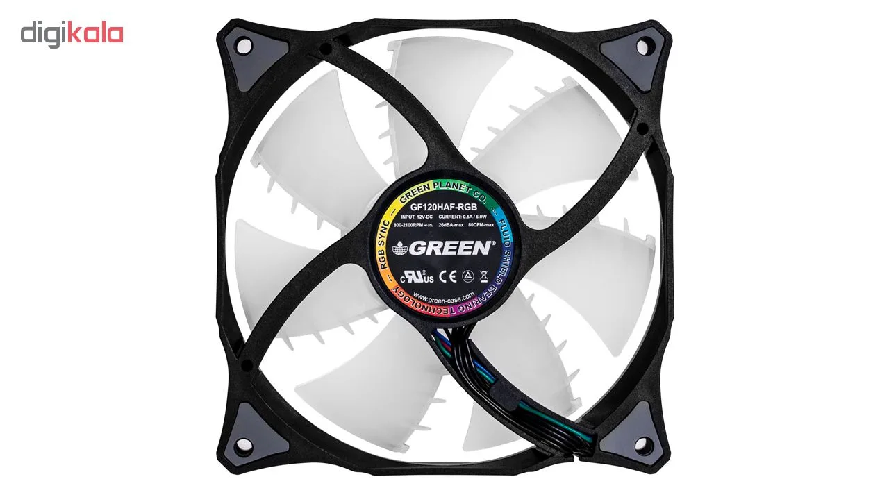 فن کیس گرین مدل GF120RGB
