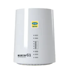 مودم رومیزی 4G/TD-LTE ایرانسل مدل TF-i60 G1 با پشتیبانی تا 32 کاربر، آنتن داخلی، پورت LAN، نشانگر LED و سیم‌کارت دائم ایرانسل با 20 گیگابایت اینترنت 6 ماهه
