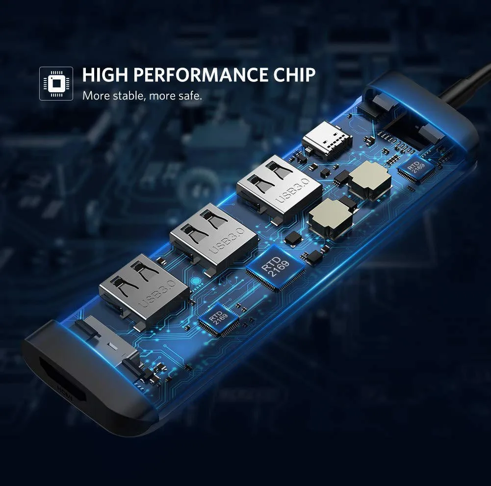 هاب 6 پورت USB-C یوگرین مدل CM136-80132