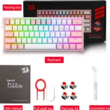 کیبورد مخصوص بازی ردراگون مدل K616 FIZZ PRO RGB