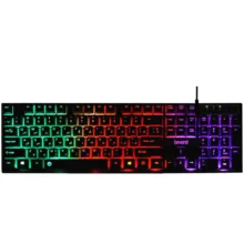 کیبورد بیاند مدل BK-7120 RGB، سوئیچ ممبران، Full-Size، نورپردازی LED RGB