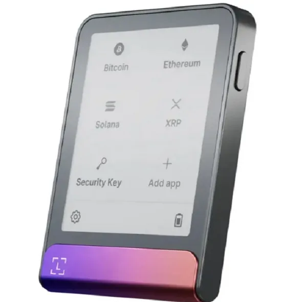 کیف پول سخت افزاری لجر مدل فلکس طرح Crimson Magenta به همراه کلید ریکاوری