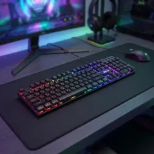 کیبورد گیمینگ سابیت مدل GK-5200، سوییچ ممبران، Full-Size، نورپردازی LED RGB