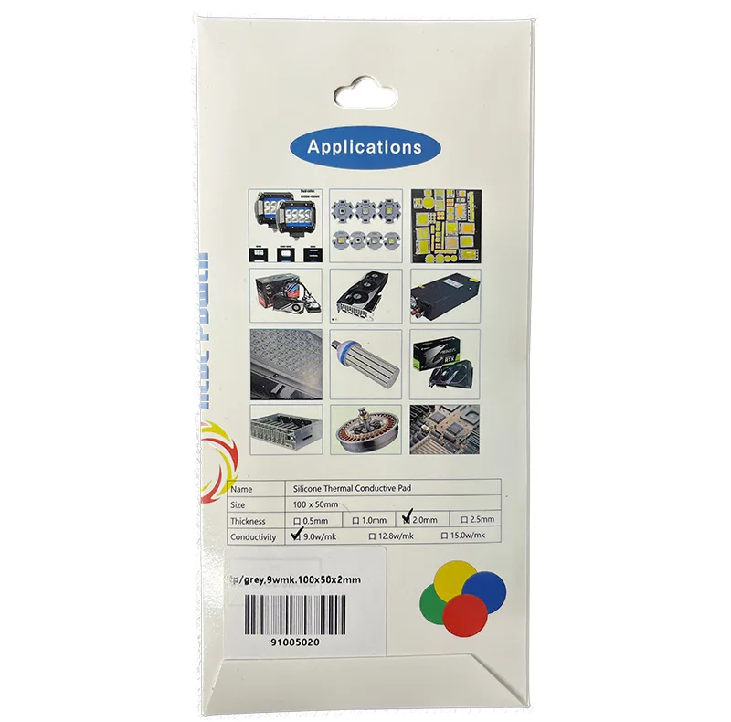 پد سیلیکونی حرارتی مدل Silicone Pad 9W 50x100x2mm