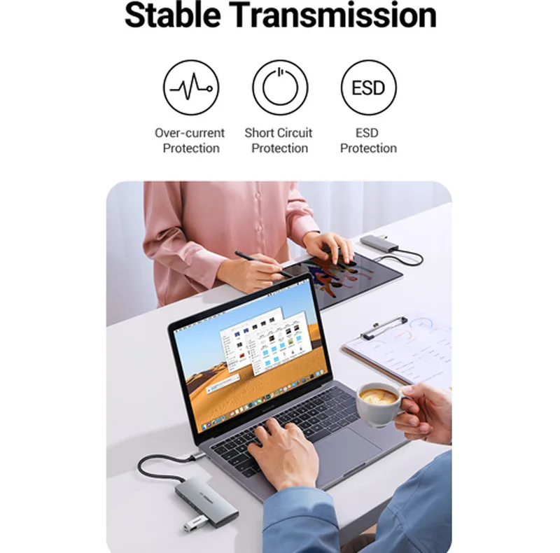 هاب 4 پورت یوگرین مدل CM480-30758