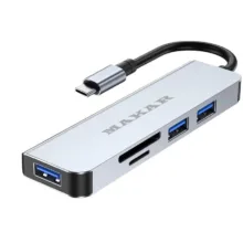 هاب و کارت خوان 5 پورت USB-C ماکار مدل 5in1 MK-HU235-C