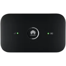 مودم 4G قابل حمل هوآوی مدل E5573 با پشتیبانی از شبکه 2G، 3G و 4G، سرعت دانلود تا 300 مگابیت، اتصال همزمان 11 کاربر، باتری قابل تعویض 1500 میلی‌آمپر با شارژدهی 6 ساعت و صفحه نمایش