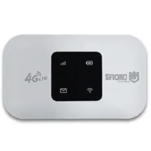 مودم جیبی 4G LTE اسفیورد مدل M720 با باتری 3000 میلی‌آمپر ساعت، پشتیبانی از 4.5G، اتصال همزمان تا 10 کاربر، سرعت دانلود 150 مگابیت بر ثانیه، وای‌فای 802.11b/g/n و قابلیت اتصال USB