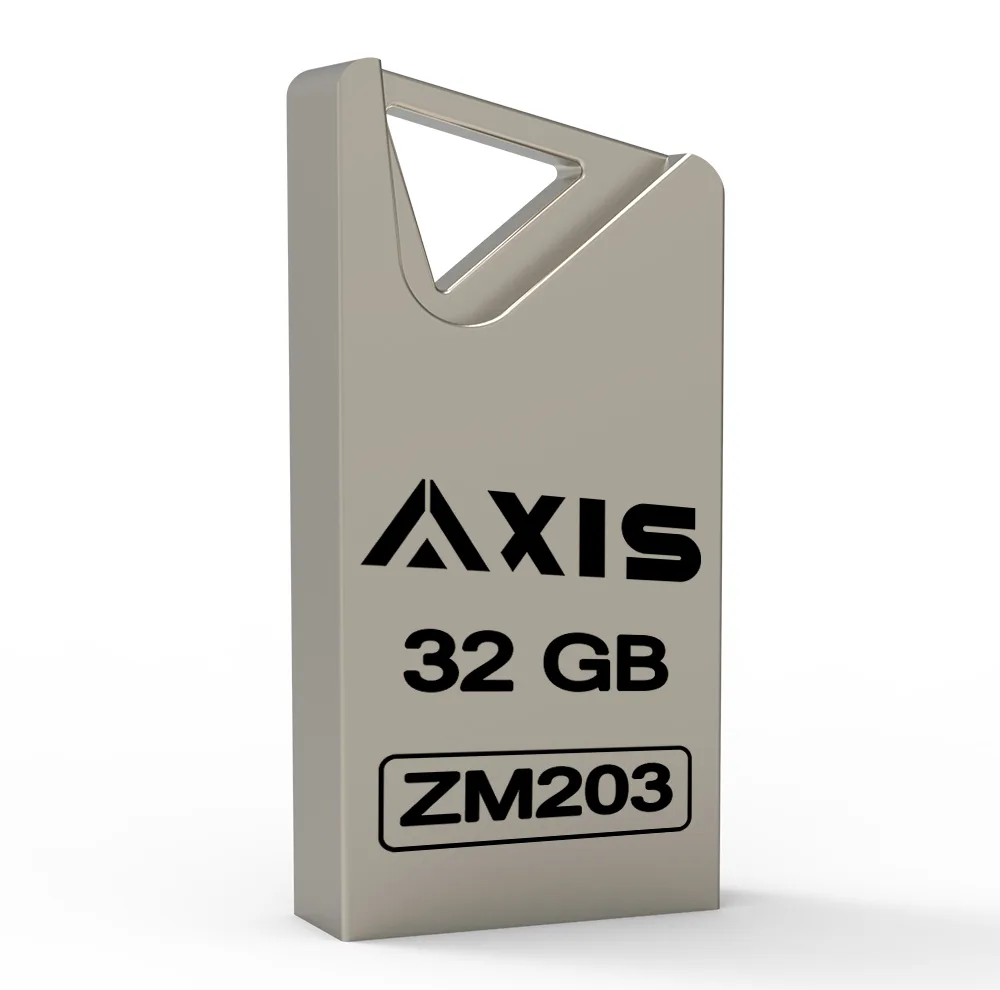 فلش مموری اکسیس مدل ZM203 ظرفیت 32 گیگابایت با سرعت خواندن 25MB/s، سرعت نوشتن 12MB/s، مقاومت در برابر آب و شوک، سازگار با WINDOWS و Mac OS