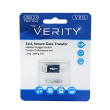فلش مموری وریتی مدل V813 ظرفیت 64 گیگابایت، بدنه فلزی مقاوم در برابر گردوغبار و رطوبت، رابط USB 2، قابلیت اتصال به جاکلیدی و مقاوم در برابر شوک و لرزش
