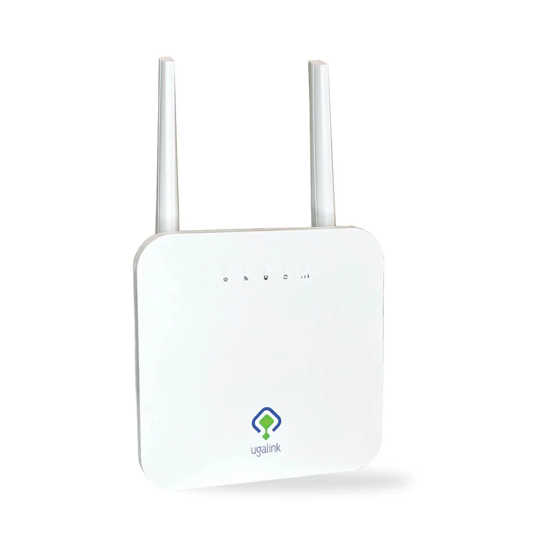 مودم روتر 4G یوگالینک مدل 4221-UG با پشتیبانی از شبکه 4G LTE CAT4، سرعت 150 مگابیت بر ثانیه، دو آنتن خارجی 5dBi، پورت LAN 10/100 و اتصال همزمان 32 کاربر