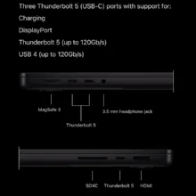 لپ تاپ 14.2 اینچی اپل مدل MacBook Pro MGDU4 2026 LLA-M5 Max-36GB RAM-2TB SSD