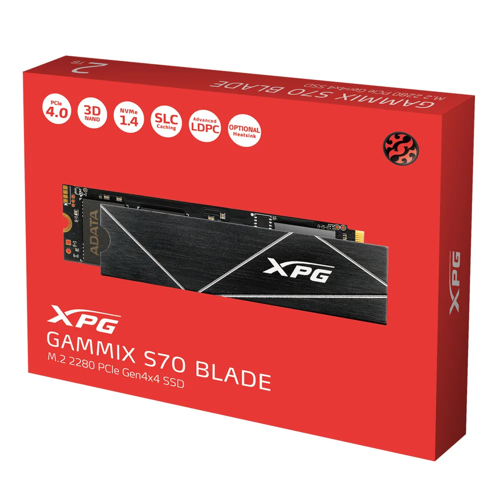 اس اس دی اینترنال ایکس پی جی مدل XPG GAMMIX S70 BLADE ظرفیت 2 ترابایت