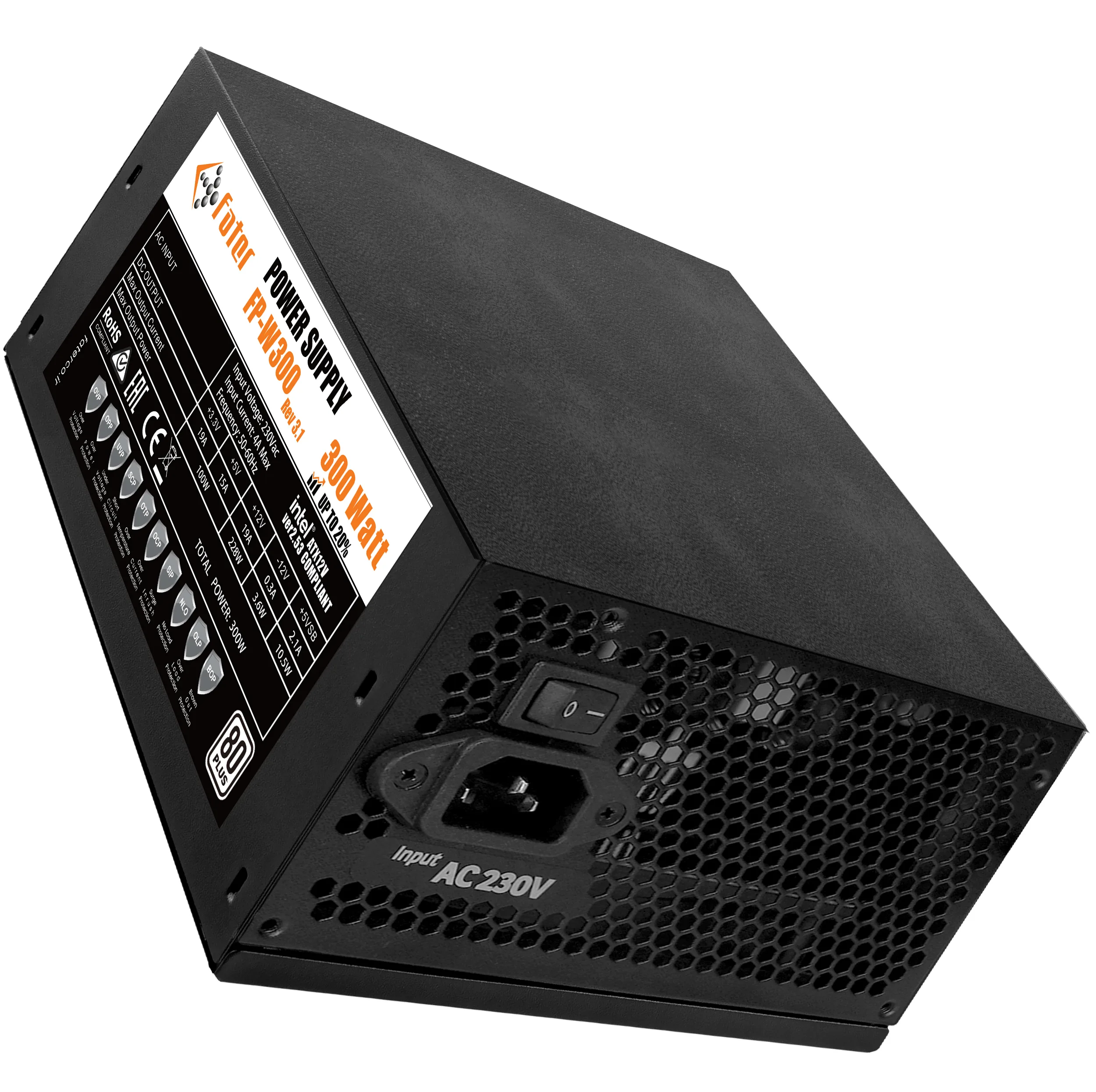 منبع تغذیه کامپیوتر 300 وات فاطر مدل FP-W300 80Plus 300W