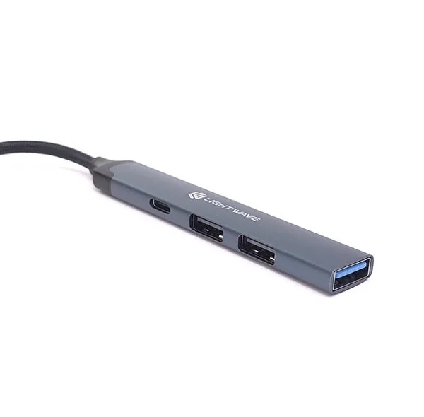 هاب ۴ پورت USB لایت ویو مدل LW-HUB-A104