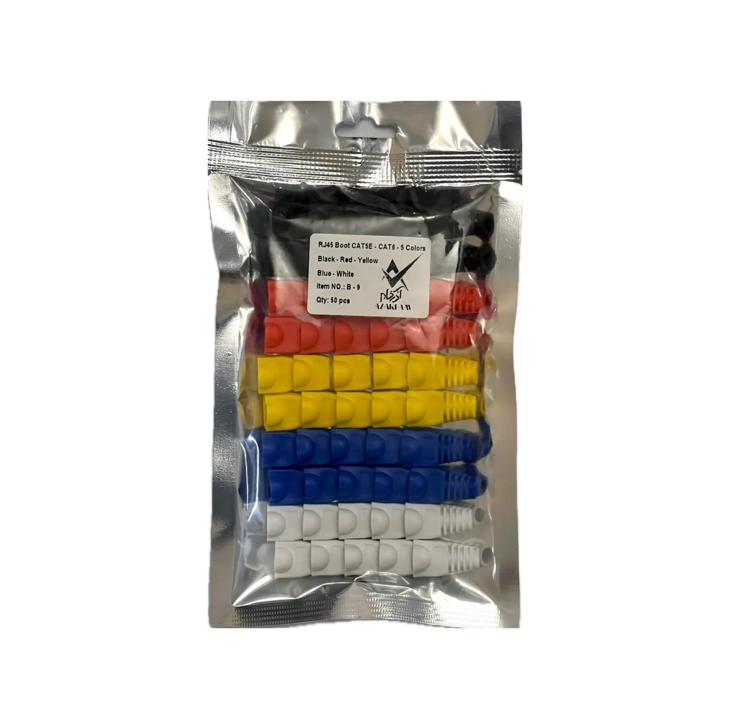 محافظ سوکت شبکه RJ45 آذرفام مدل B-9 بسته 50 عددی
