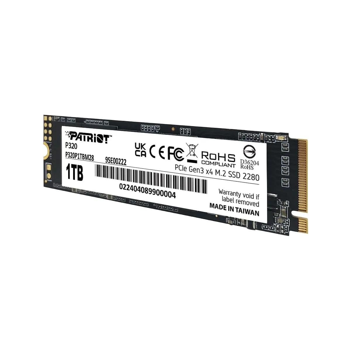 اس اس دی اینترنال PCIe Gen3 x4 پتریوت مدل P320 ظرفیت 1 ترابایت