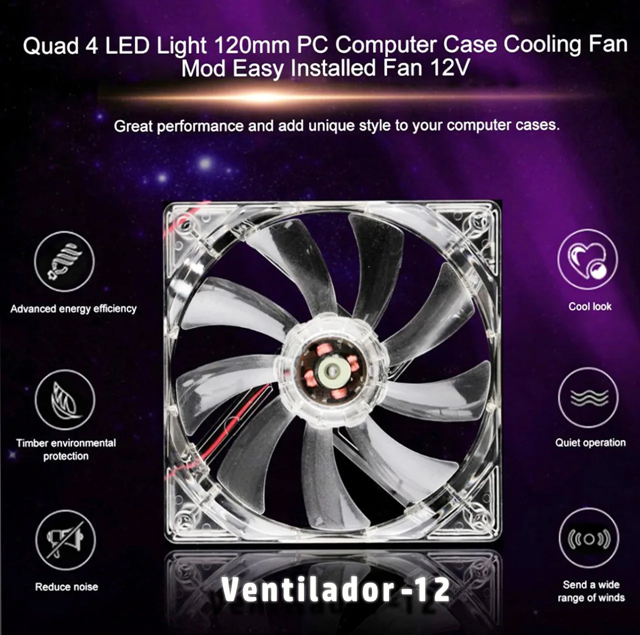 فن کیس ایتوک مدل 12-Ventilador