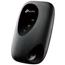 مودم 4G قابل حمل تی‌پی‌لینک مدل M7200 با باتری 2000 میلی‌آمپرساعت، سرعت انتقال 300Mbps، پشتیبانی از اتصال بی‌سیم و باسیم، وزن 100 گرم، امنیت WPA2 و قابلیت استفاده تا 8 ساعت
