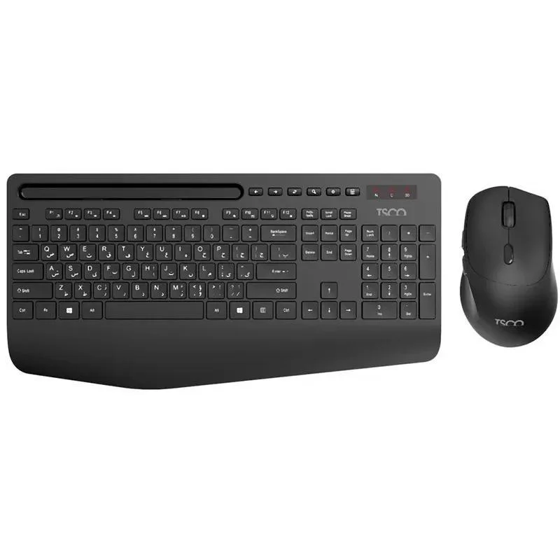 کیبورد و ماوس بی سیم تسکو مدل TKM 7025W، سوییچ ممبران، Full-Size