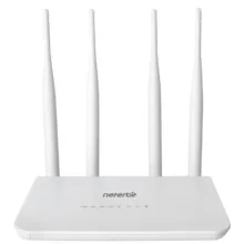 مودم 4G LTE نتربیت مدل NW-431F با پشتیبانی از استاندارد Wi-Fi 4، سرعت 300Mbps در باند 2.4GHz، چهار پورت LAN برای اتصال سیمی پایدار و منبع تغذیه آداپتور برق