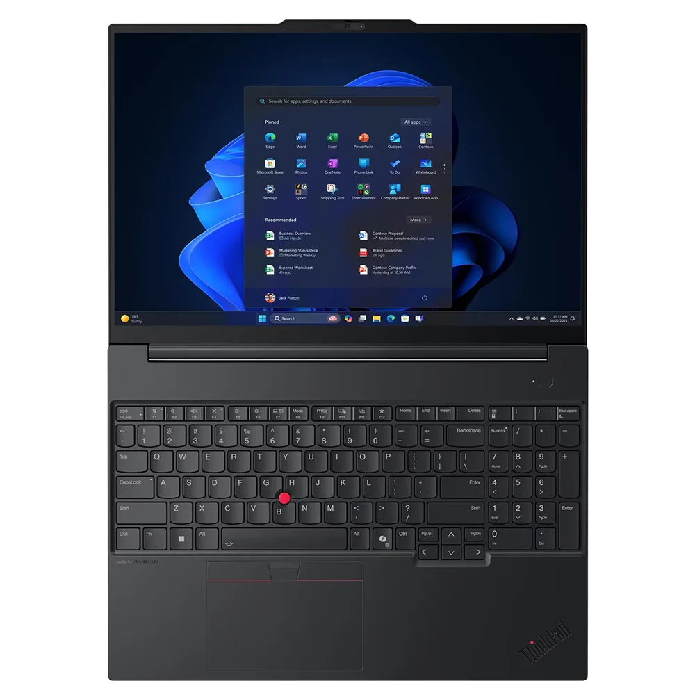 لپ تاپ 16 اینچی لنوو مدل ThinkPad E16 Gen 3-Core Ultra 7 256V-16GB LPDDR5X 8533MHz-512GB SSD-IPS-Backlit-Fingerprint-W