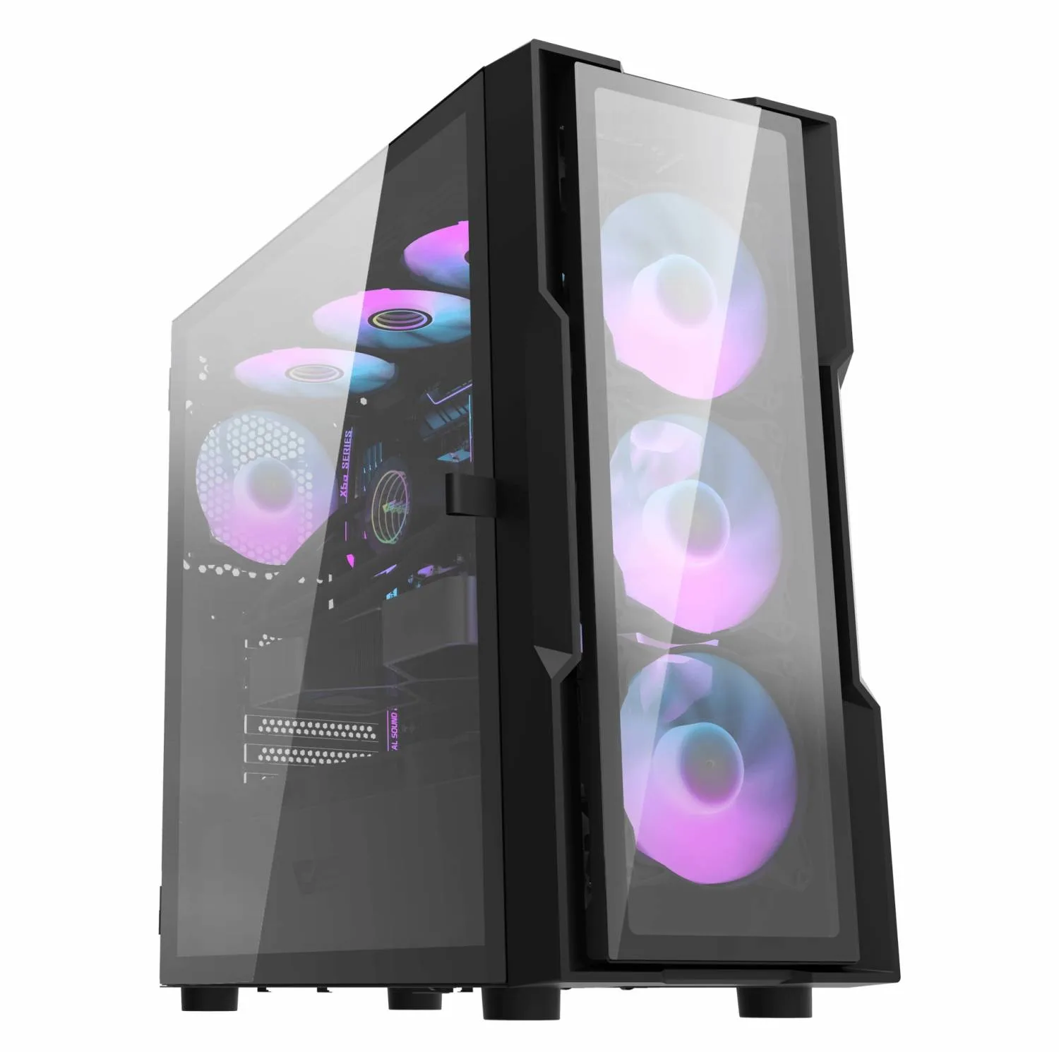 کیس کامپیوتر گیمینگ دارک فلش مدل DK431 Glass BK