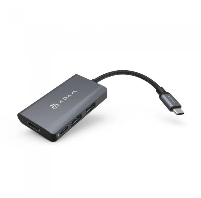 هاب 4 پورت USB-C آدام المنتس مدل Casa A01m