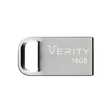 فلش مموری وریتی مدل V813 ظرفیت 16 گیگابایت، رابط USB 2.0 Type-A، بدنه فلزی، طراحی بندانگشتی، سازگار با موبایل، تبلت، کامپیوتر و تلویزیون، سرعت انتقال 20 مگابایت بر ثانیه