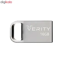 فلش مموری وریتی مدل V813 ظرفیت 16 گیگابایت، رابط USB 2.0 Type-A، بدنه فلزی، طراحی بندانگشتی، سازگار با موبایل، تبلت، کامپیوتر و تلویزیون، سرعت انتقال 20 مگابایت بر ثانیه