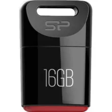 فلش مموری سیلیکون پاور مدل Touch T06 ظرفیت 16 گیگابایت، رابط USB2.0، مقاوم در برابر آب، گردوغبار و شوک، ابعاد کوچک و وزن 3.6 گرم، سازگار با ویندوز، مک و لینوکس
