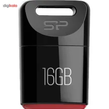 فلش مموری سیلیکون پاور مدل Touch T06 ظرفیت 16 گیگابایت، رابط USB2.0، مقاوم در برابر آب، گردوغبار و شوک، ابعاد کوچک و وزن 3.6 گرم، سازگار با ویندوز، مک و لینوکس