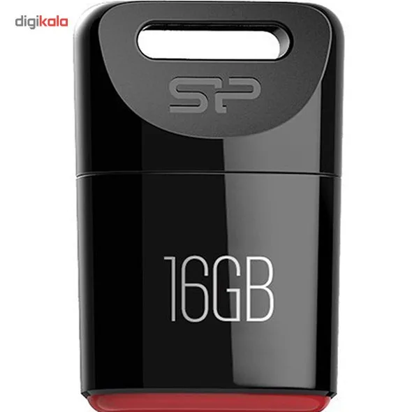 فلش مموری سیلیکون پاور مدل Touch T06 ظرفیت 16 گیگابایت، رابط USB2.0، مقاوم در برابر آب، گردوغبار و شوک، ابعاد کوچک و وزن 3.6 گرم، سازگار با ویندوز، مک و لینوکس