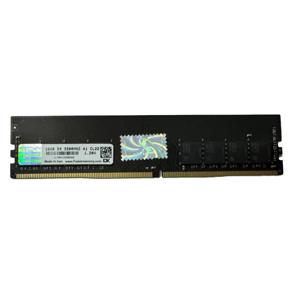 رم دسکتاپ DDR4 تک کاناله 3200 مگاهرتز CL22 فدک مدل A1 ظرفیت 16 گیگابایت