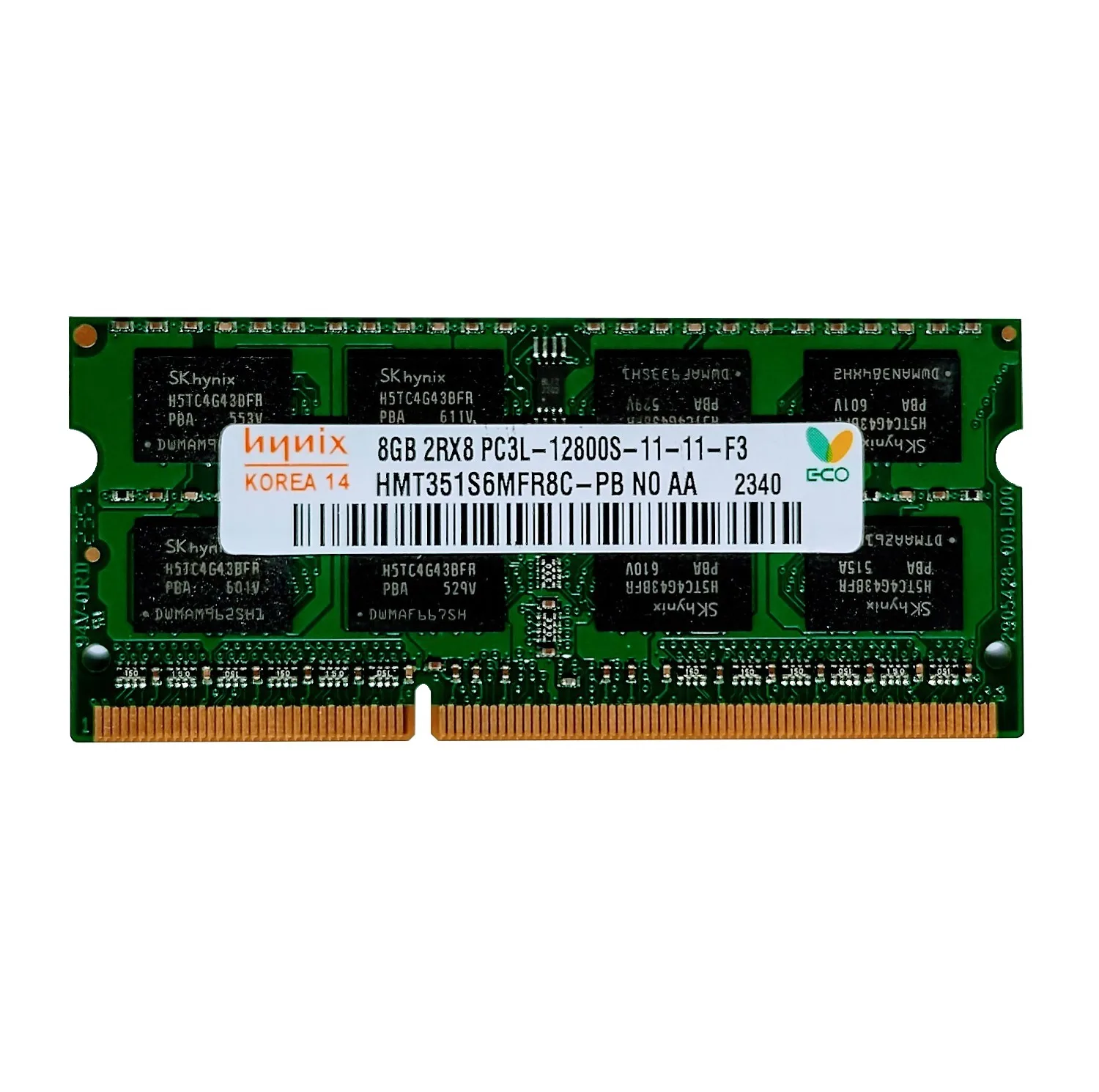 رم لپ تاپ DDR3 تک کاناله 1600 مگاهرتز CL11 هاینیکس مدل PC3L-12800U ظرفیت 8 گیگابایت