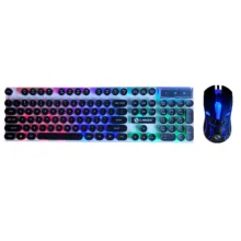 کیبورد و ماوس گیمینگ لایمید مدل GTX300NEW RGB سوئیچ ممبران، Full-Size، نور پردازی LED RGB